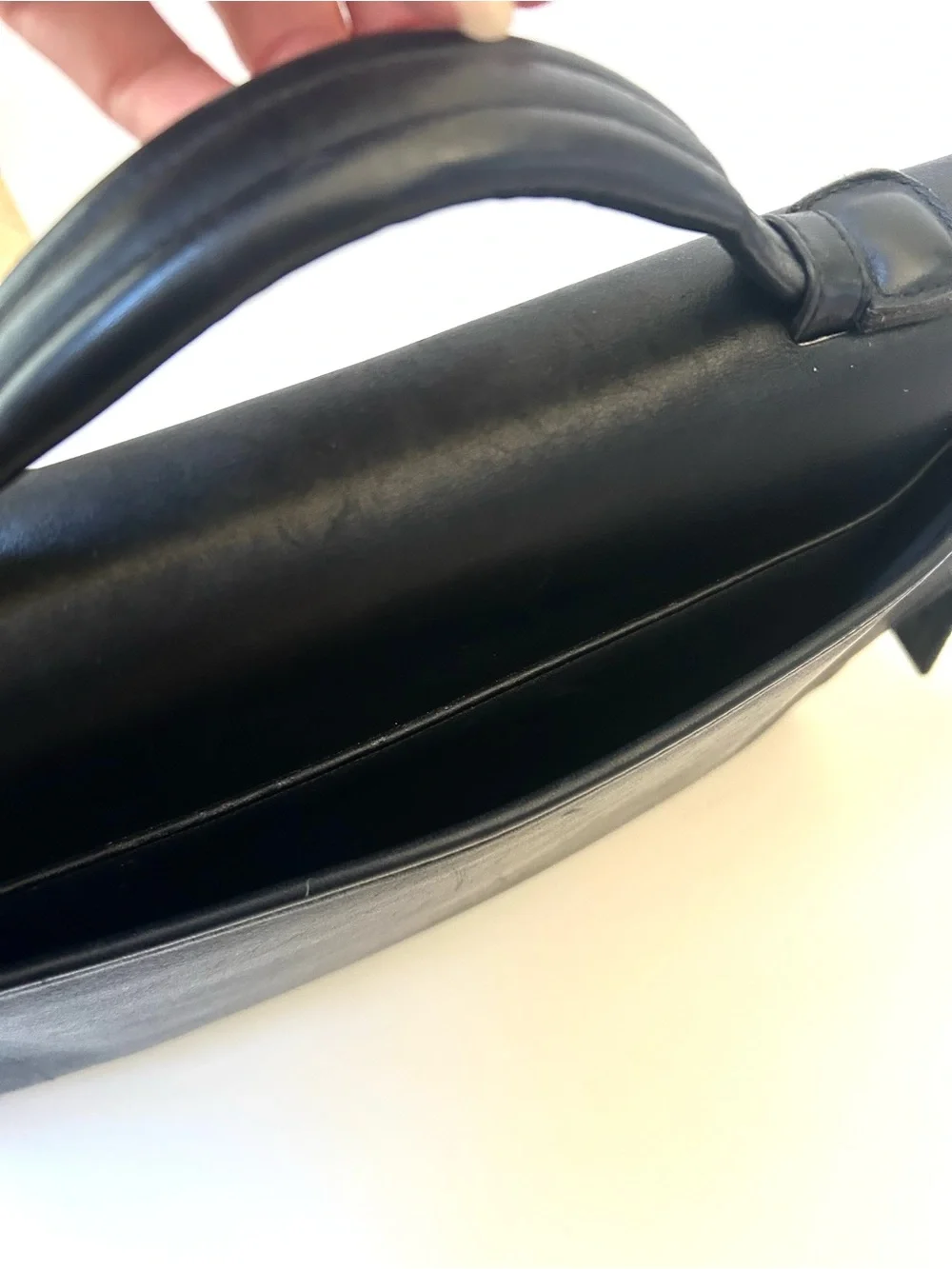 Classic Coach Black Leather Briefcase with Removable Strap EC